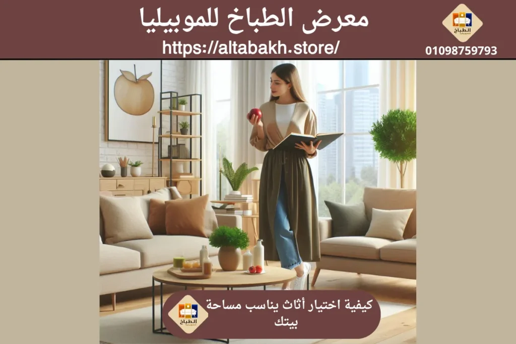 اختيار أثاث يناسب مساحة بيتك